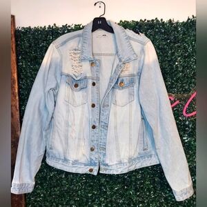 Denim Distressed Jacket
